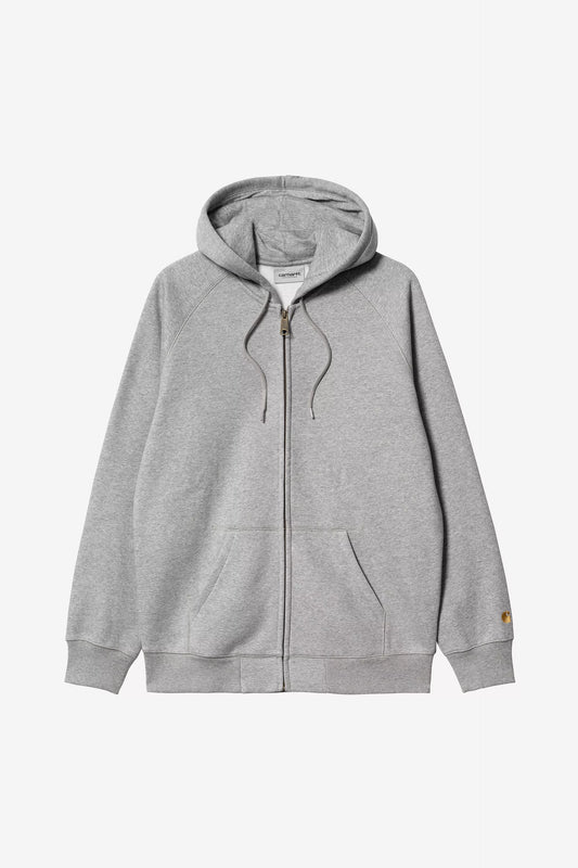 Hooded Chase Jacket * GREY HEATHER/GOLD