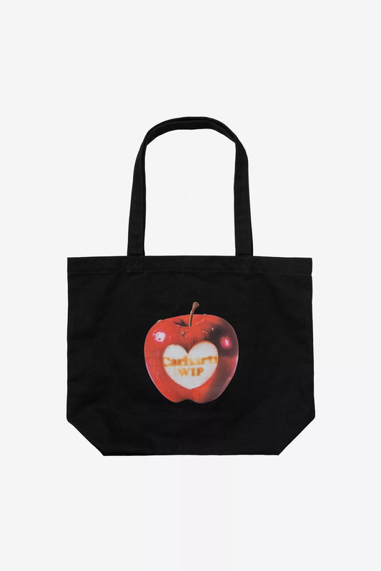 Canvas Graphic Tote - Spoiled Print, Black