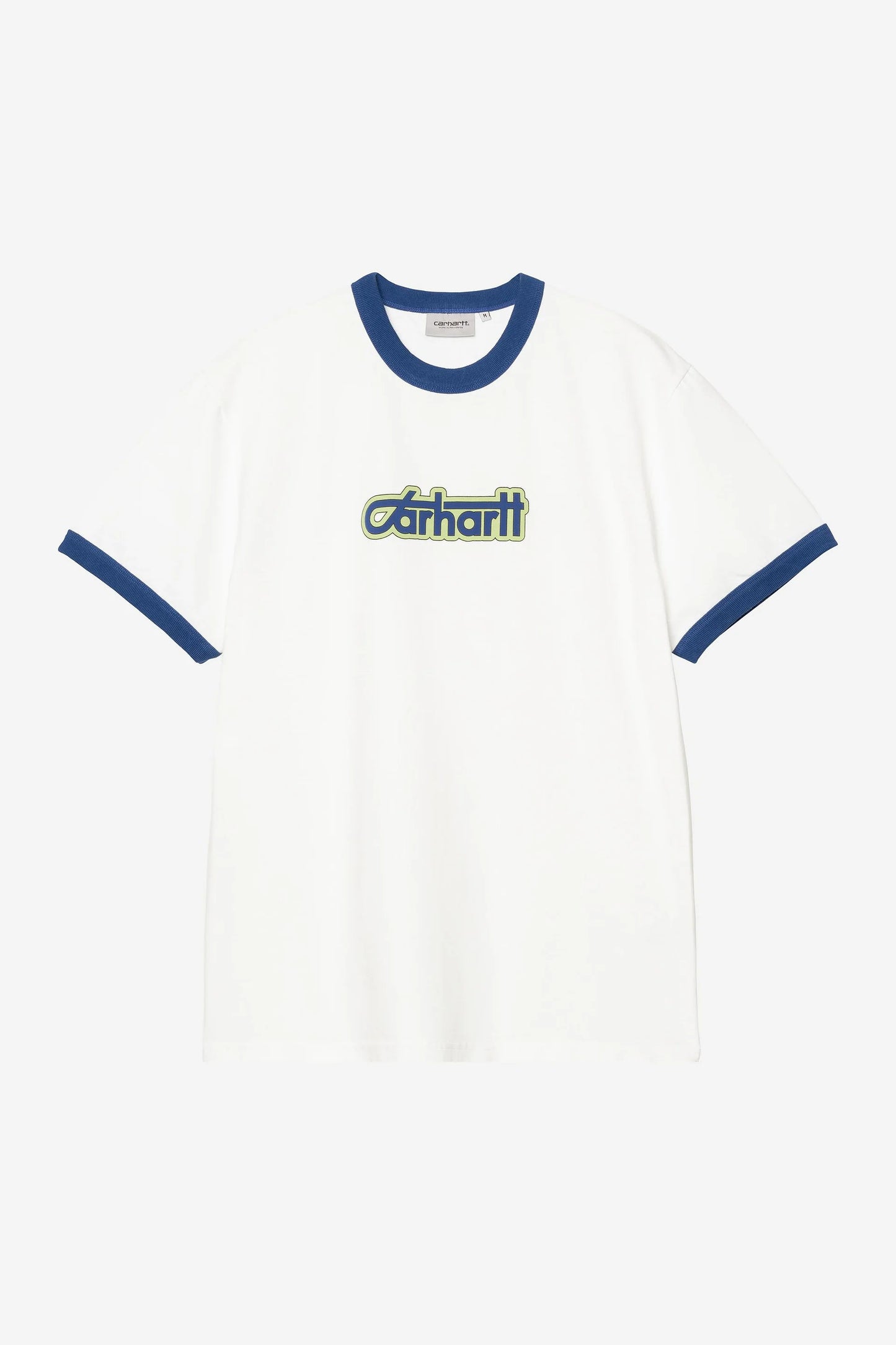 S/S Connection Script Ringer T-Shirt  3DL4G white/wolfsbane