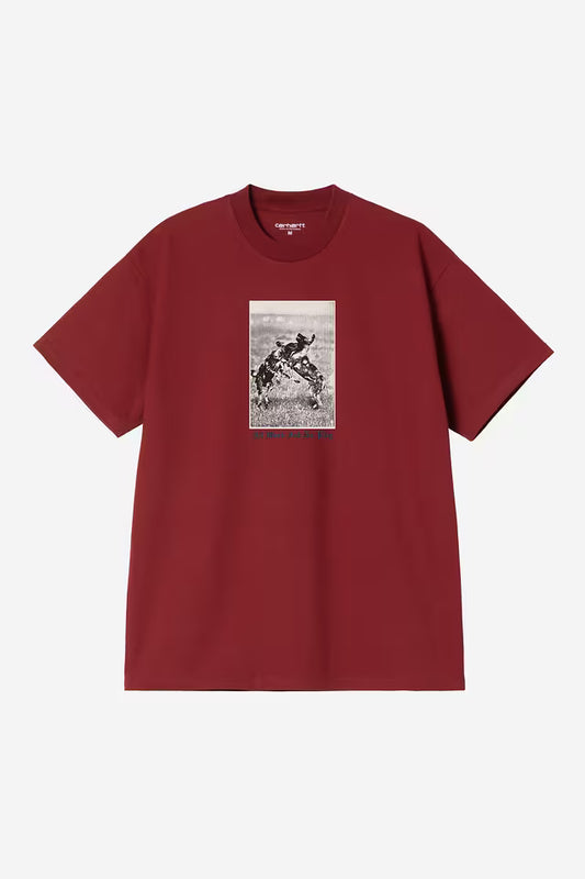 S/S No Play T-Shirt - scarlet