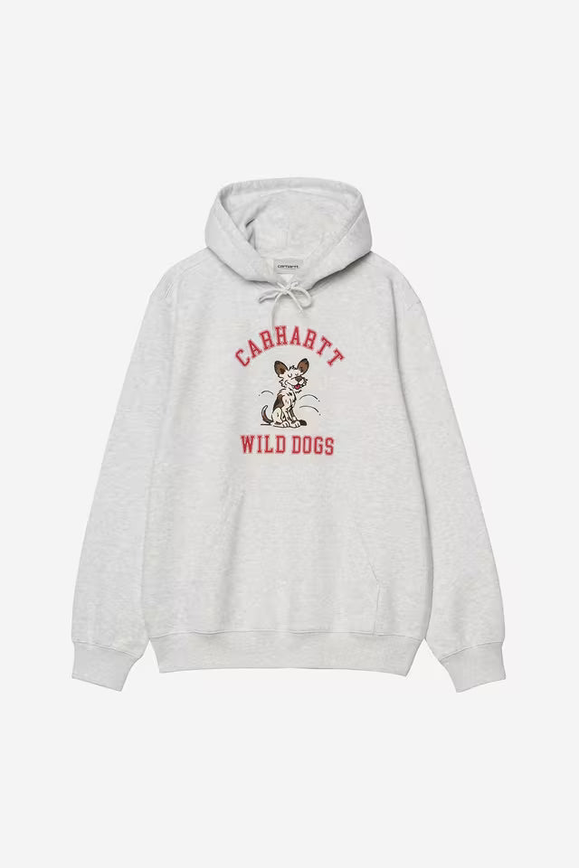 Hooded Wild Dog Sweat - Ash Heather