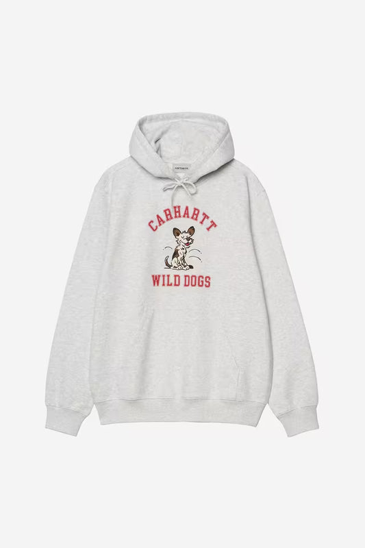 Hooded Wild Dog Sweat - Ash Heather