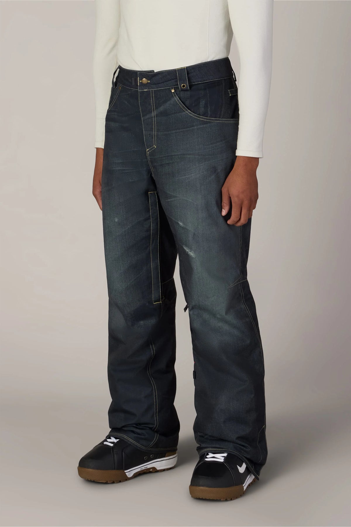 DECONSTRUCTED  DENIM INSULATED PANT