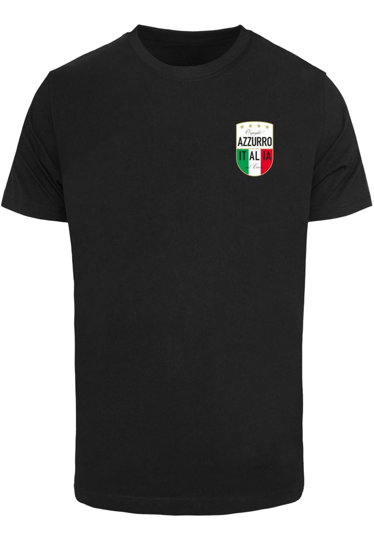 Azurro Italia Crest Tee - Black