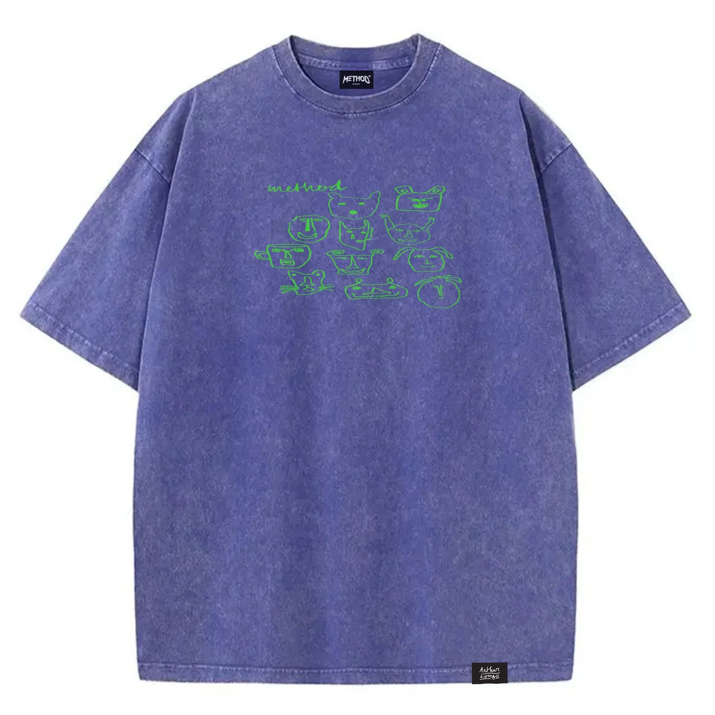 Method x Arthur Longo T-Shirt WASHED BLUE