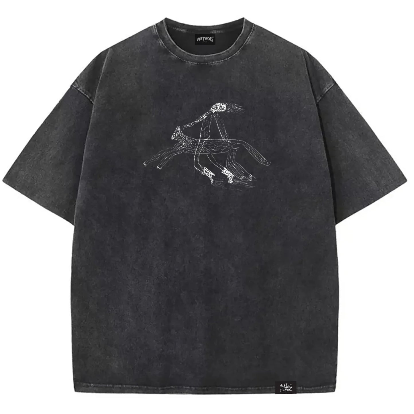Method x Arthur Longo T-Shirt WASHED BLACK