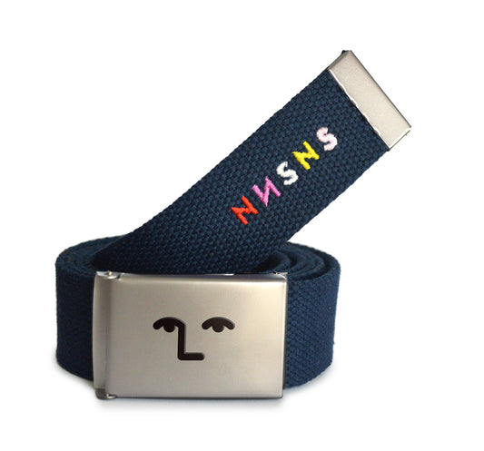Face of belt brushed * NAVY