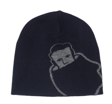 Beanie Head Logo - BLUE/WHITE