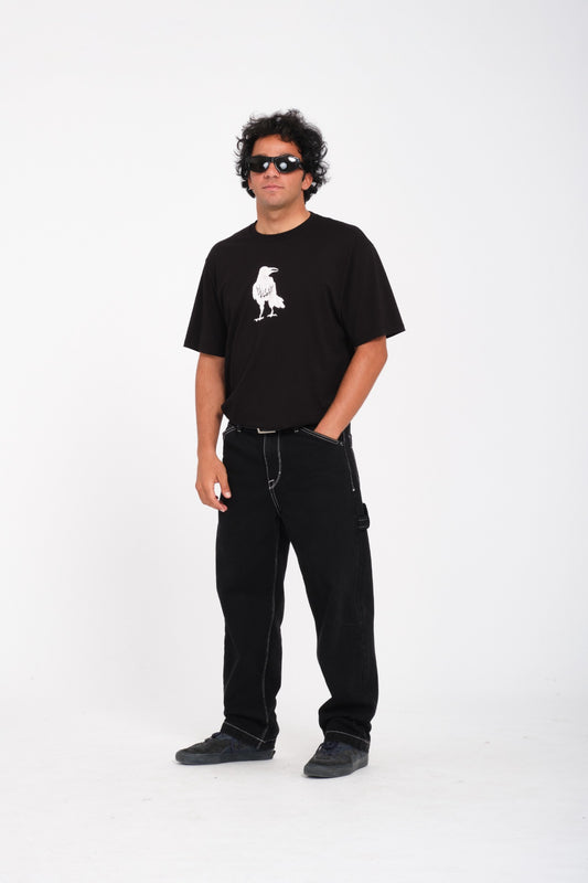 Issam Crow T-Shirt - Black