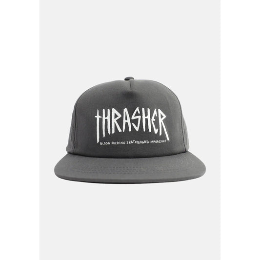 ThrasherXToy Machine Scratch Cap - charcoal