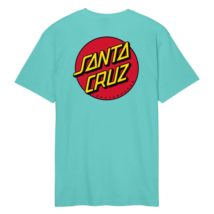 Classic Dot Chest T-Shirt - Pool Blue