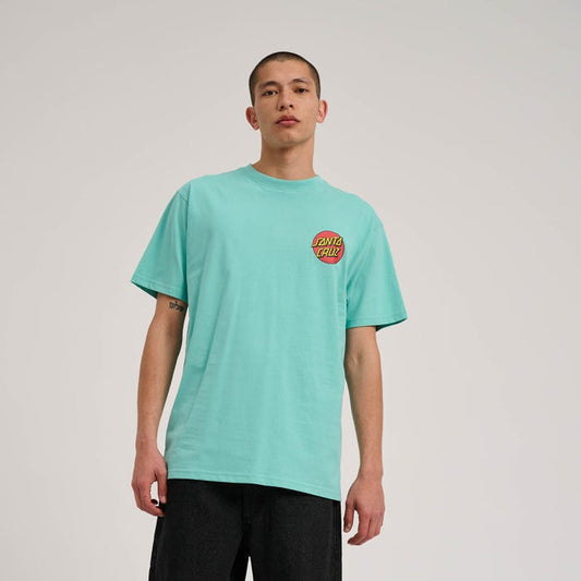 Classic Dot Chest T-Shirt - Pool Blue
