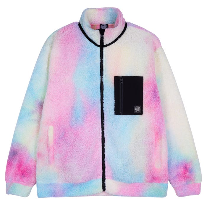 Sydney Sherpa Fleece - pastel tie dye