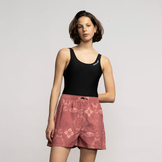 Venice Swimshort - red patchwork