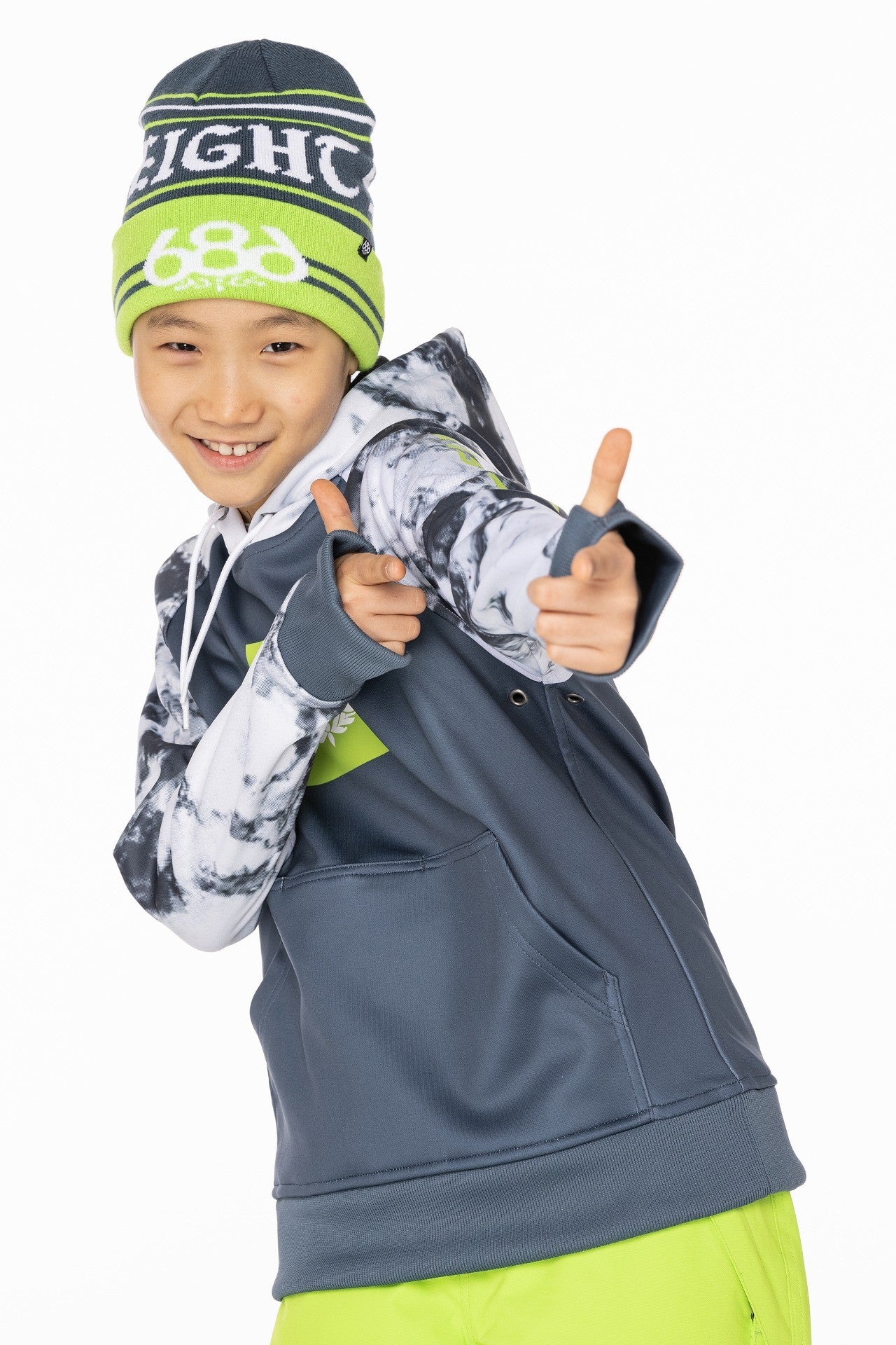 Boys Bonded Fleece - orion blue/black