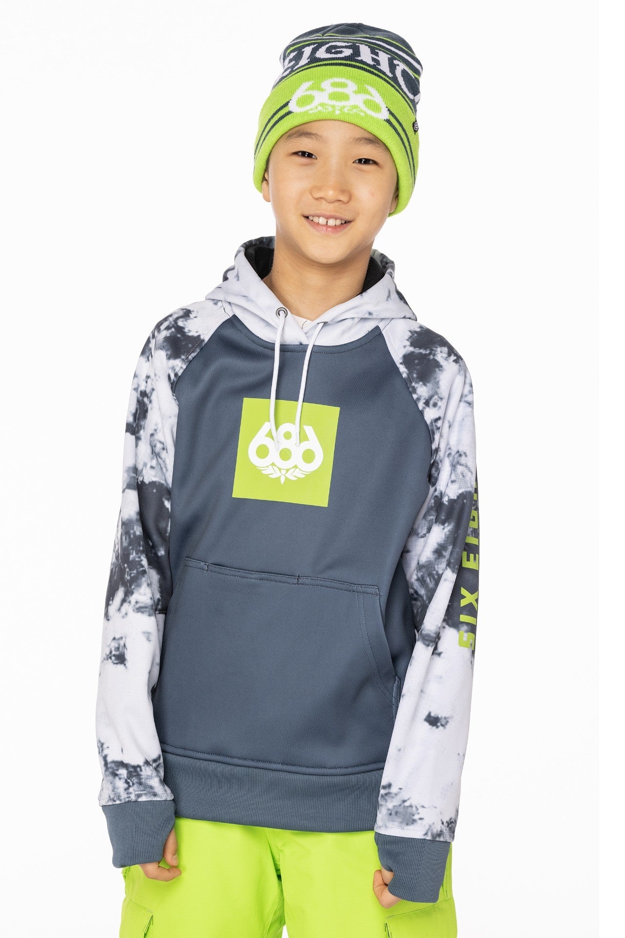 Boys Bonded Fleece - orion blue/black