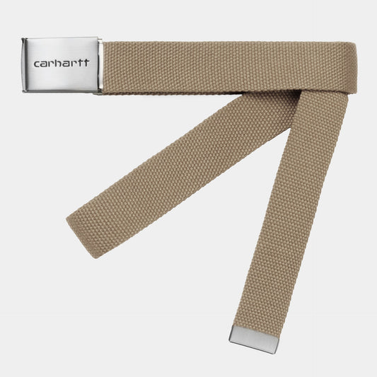 Clip Belt Chrome - Leather