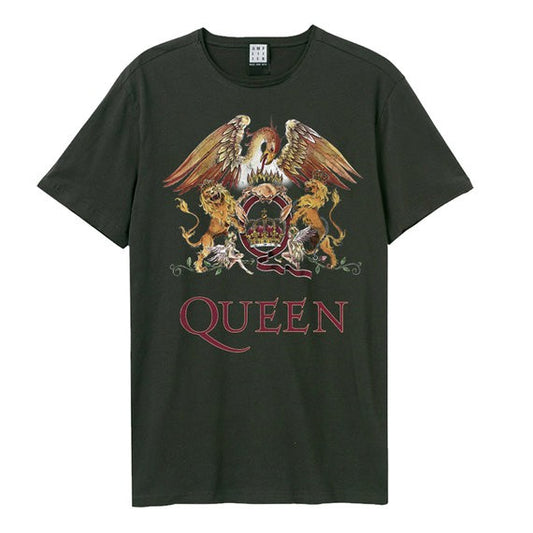 Queen Royal Crest T-Shirt  -  charcoal