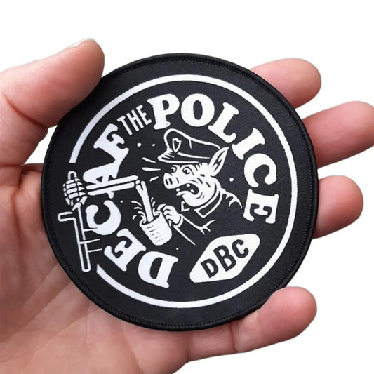Decaf The Police Patch