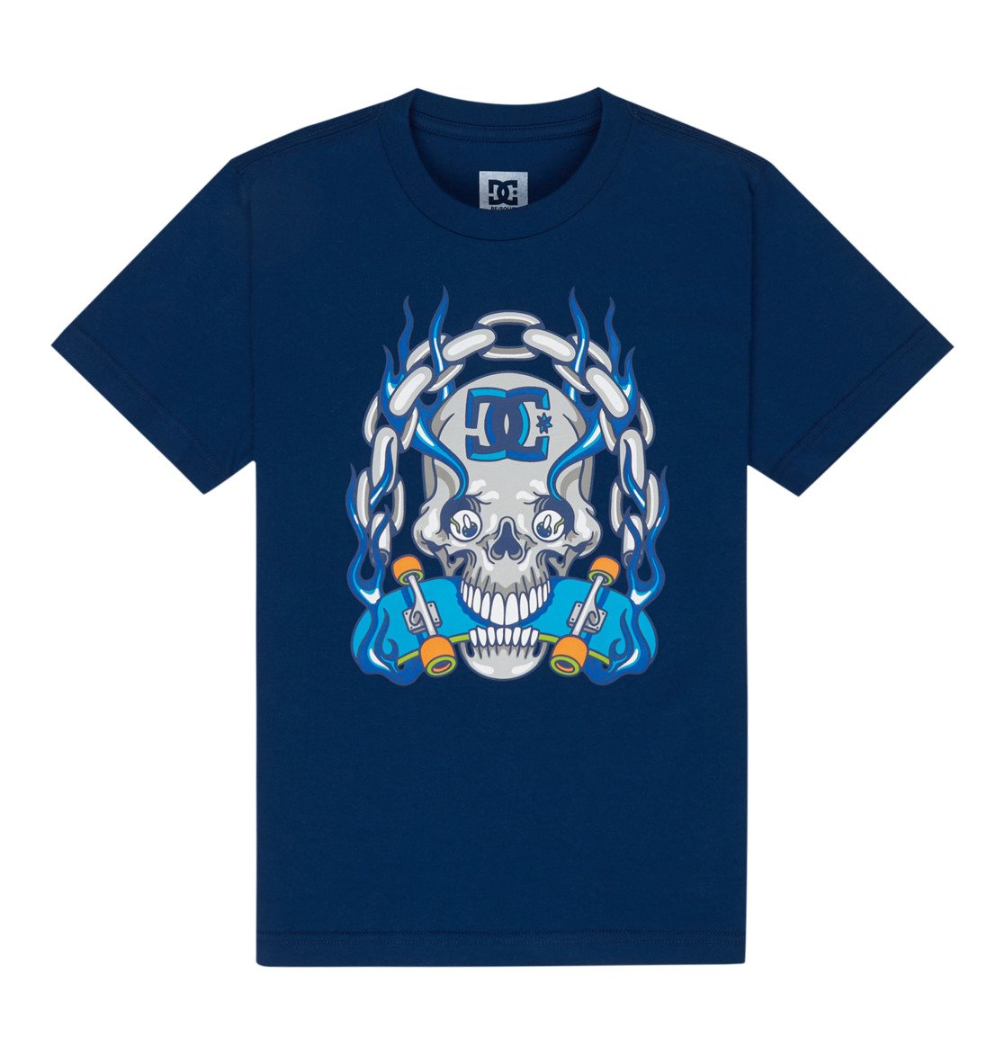 Burning Skull - Blue