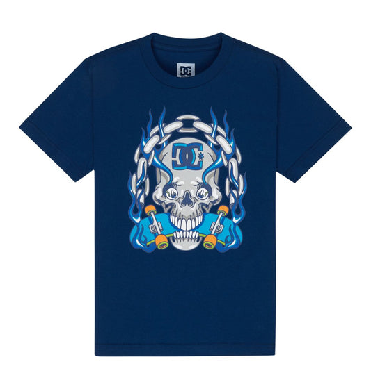 Burning Skull - Blue