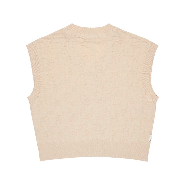 Textured Vest - Oat Milk