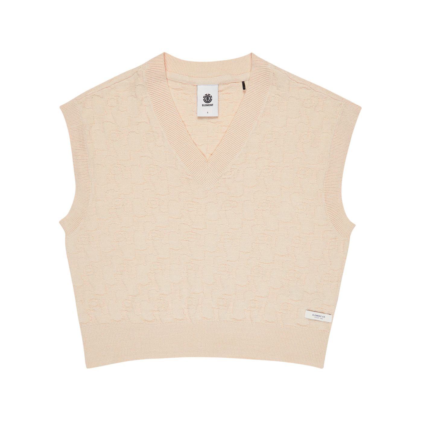 Textured Vest - Oat Milk