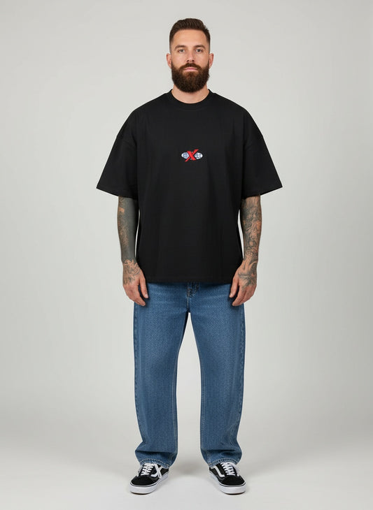 30 yrs Heavy Boxy Shirt - BLACK