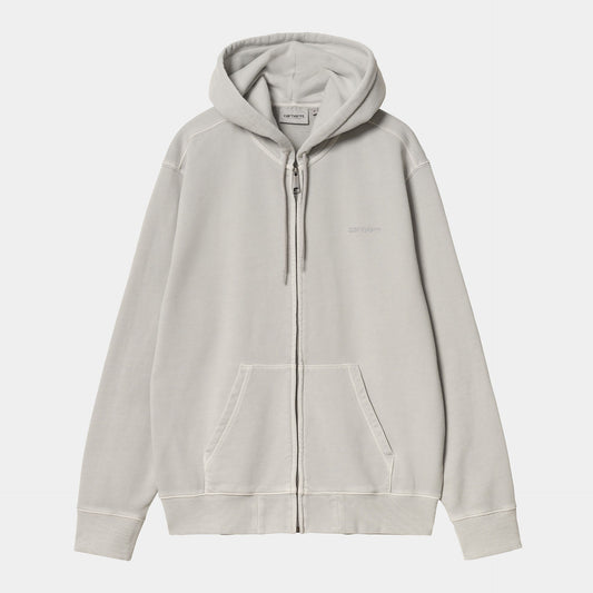 Hooded Duster Script Jacket - Basalt