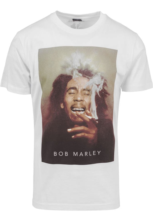 Bob Marley Smoking T-Shirt - white