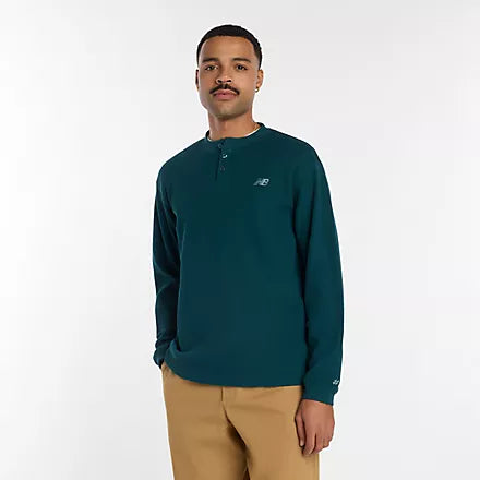 Numeric Waffle Knit Long Sleeve - Green