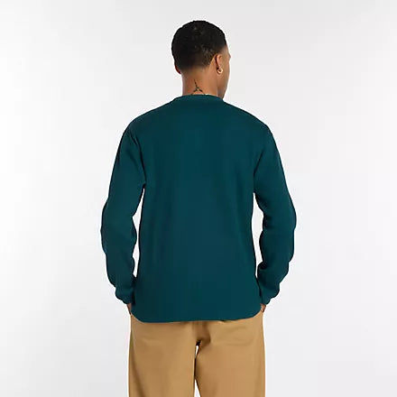 Numeric Waffle Knit Long Sleeve - Green