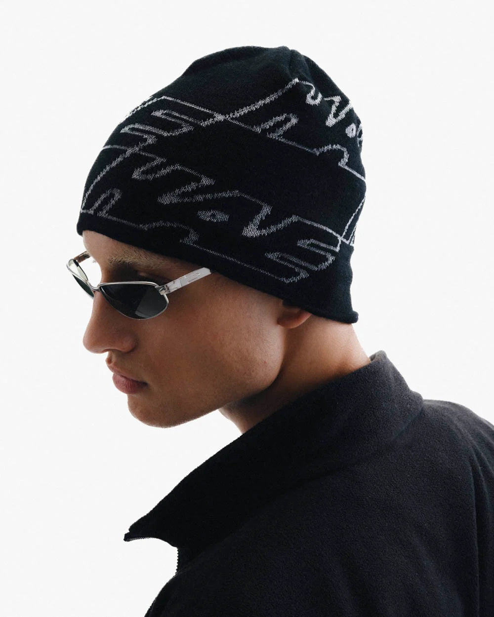 Racer Beanie Black