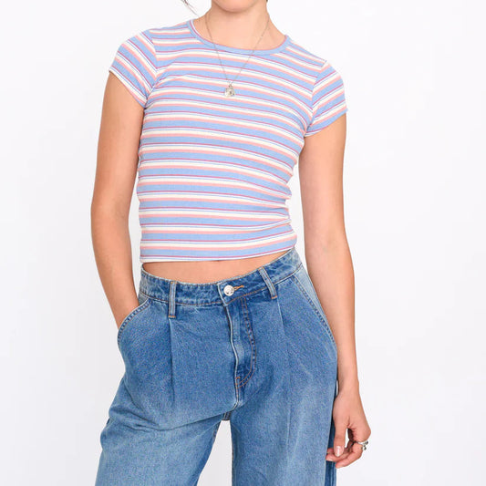 T-Shirt gestreift - Blue