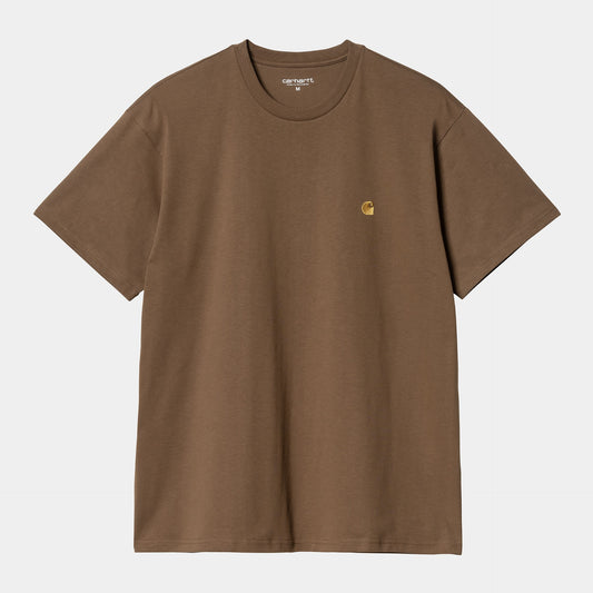 S/S Chase T-Shirt - Chocolate/Gold