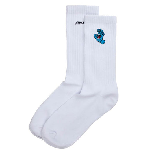 Screaming Mini Hand Sock - White