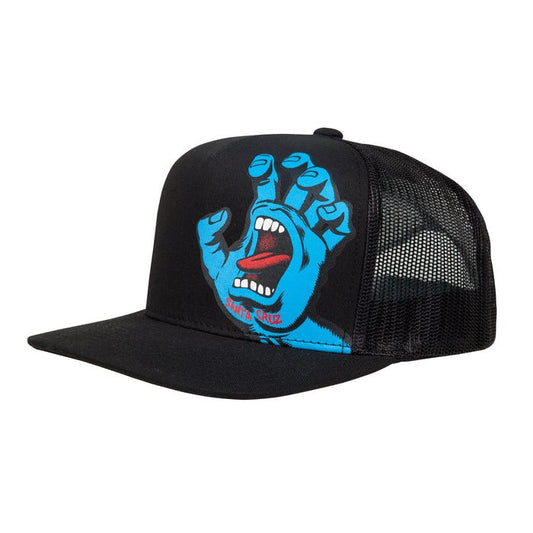 Youth Screaming Hand Snapback Cap - Black
