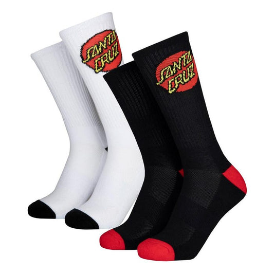 Youth Classic Dot Sock (2 Pack) - White/Black