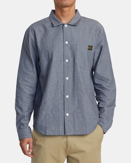 Dayshift Stripe Shirt - red earth