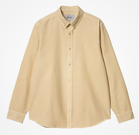 L/S Bolton Shirt - rattan garment dyed