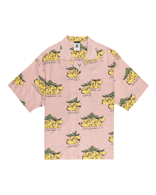 Resort Shirt - woods pink