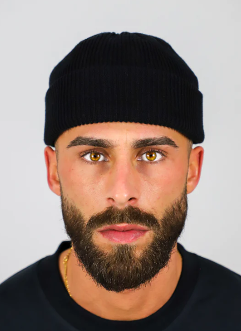 Fisherman Beanie - Black