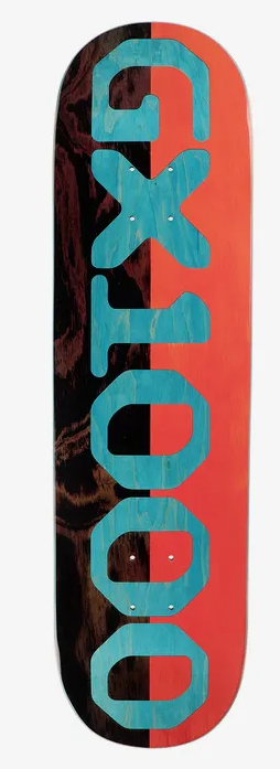 Logo Deck Split Veneer Black Orange - 8.25"