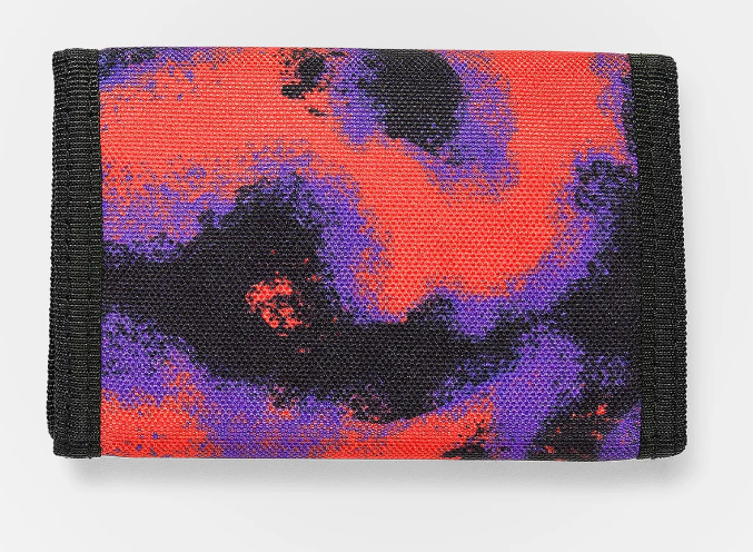 Box Stone Wallet - Bright Red
