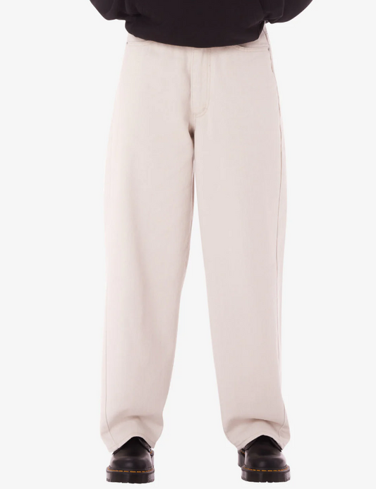 Leah Baggy 5-Pocket Pant - Silver Grey Faded Wash