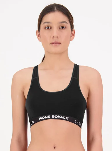Sierra Merino Sports Bra - Black