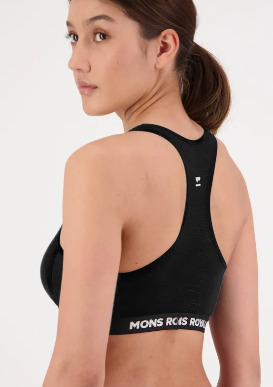 Sierra Merino Sports Bra - Black
