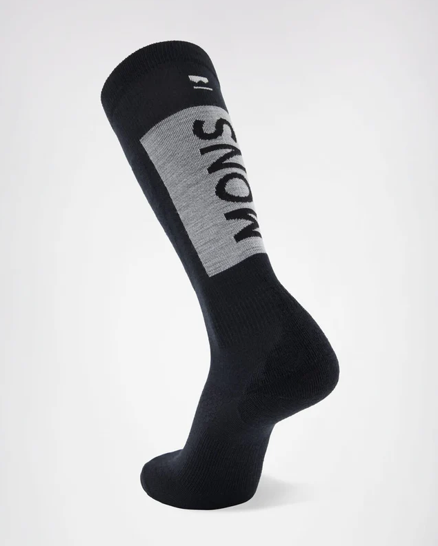 Atlas Merino Snow Sock - Black