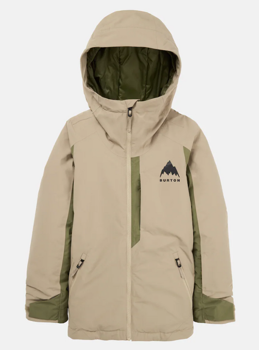 Kids' Hillslope Jacket - Summit Taupe / Forest Moss