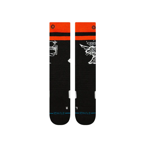 Jill Perkins Over The Calf Snow Sock - Black